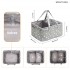 EB2048 - Kono Baby Nappy Caddy Organiser With Storage - Star Print Grey